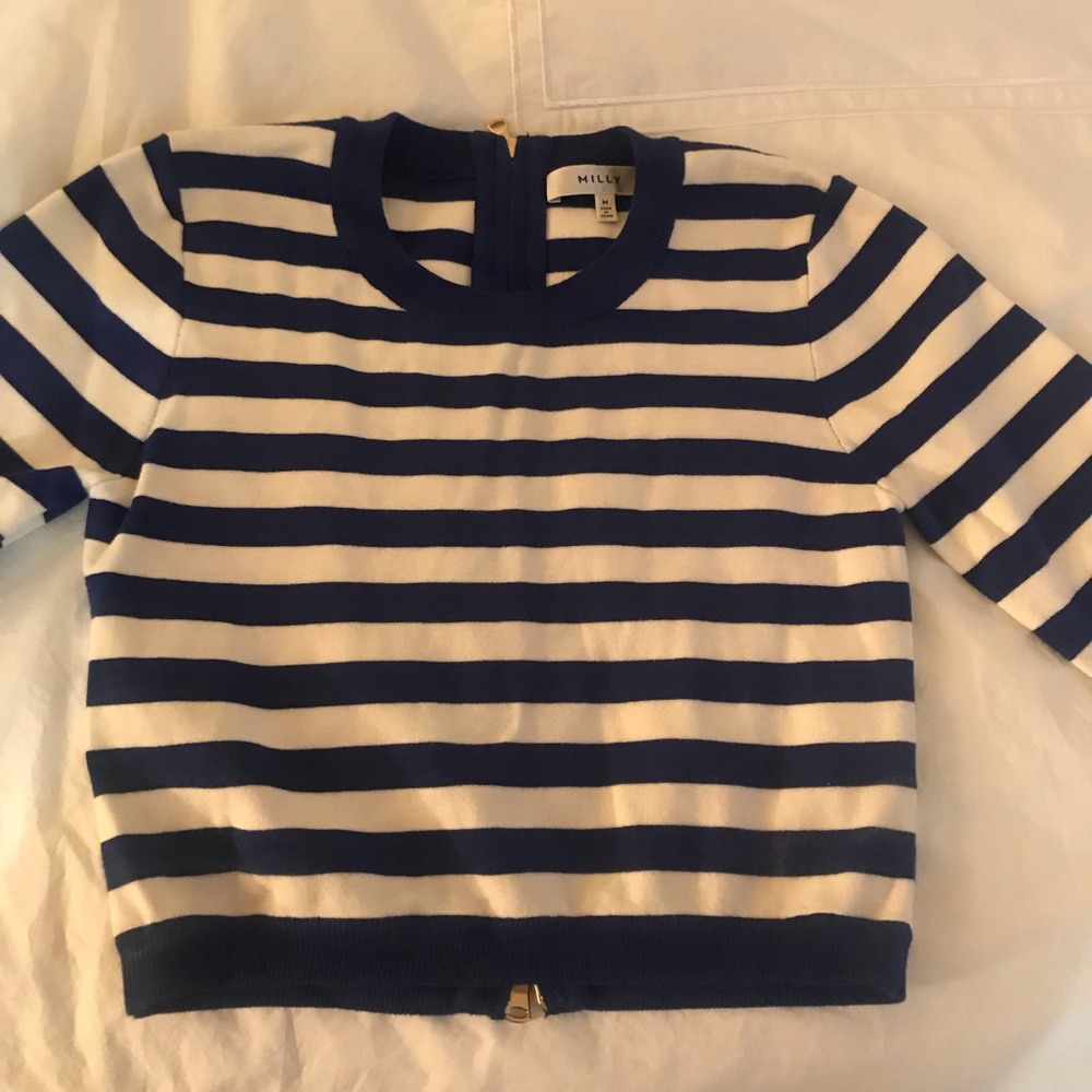 Milly sweater with zipper in the back